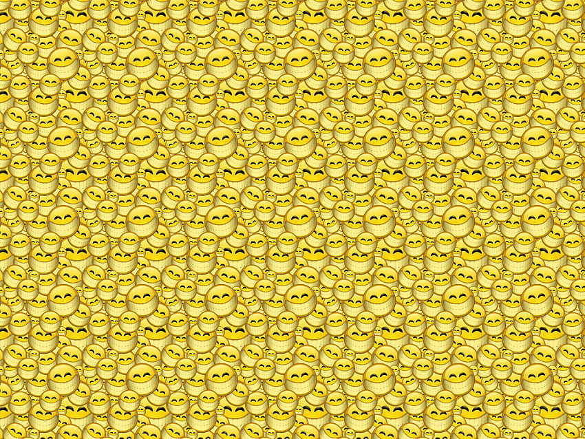 SMILEY, , smiling, yellow HD wallpaper