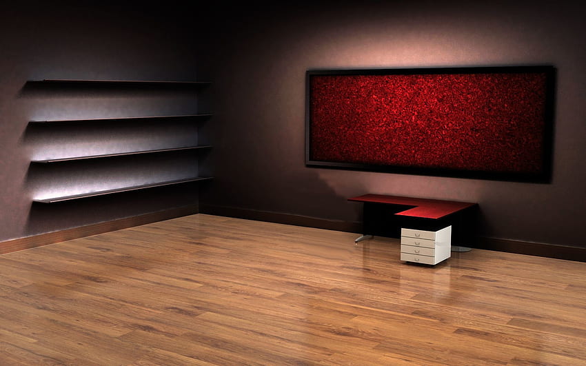 3D празна стая HD тапет