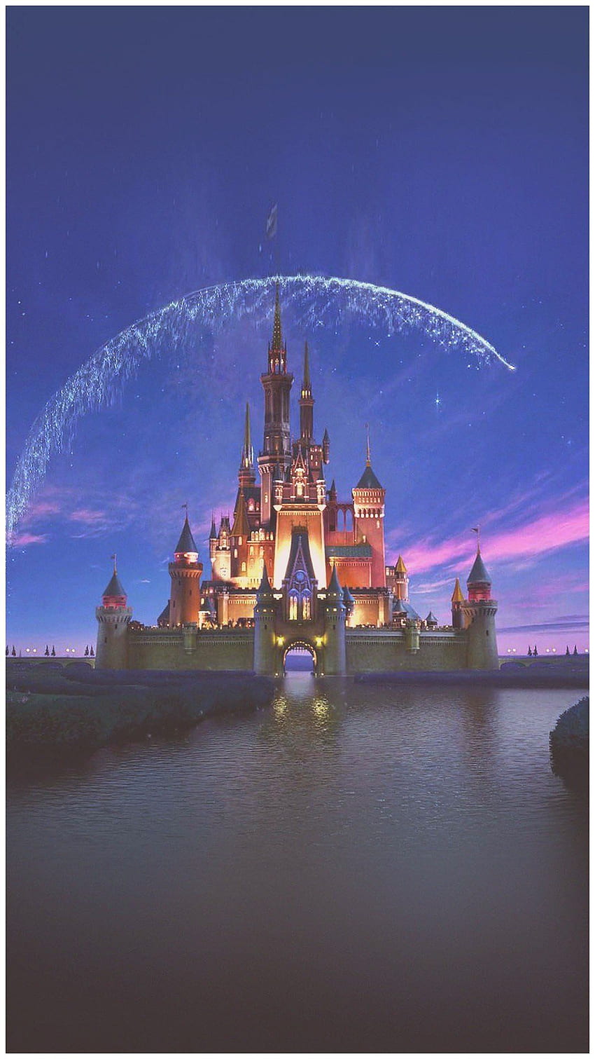 Zamek Disneya na iPhonie Tapeta na telefon HD