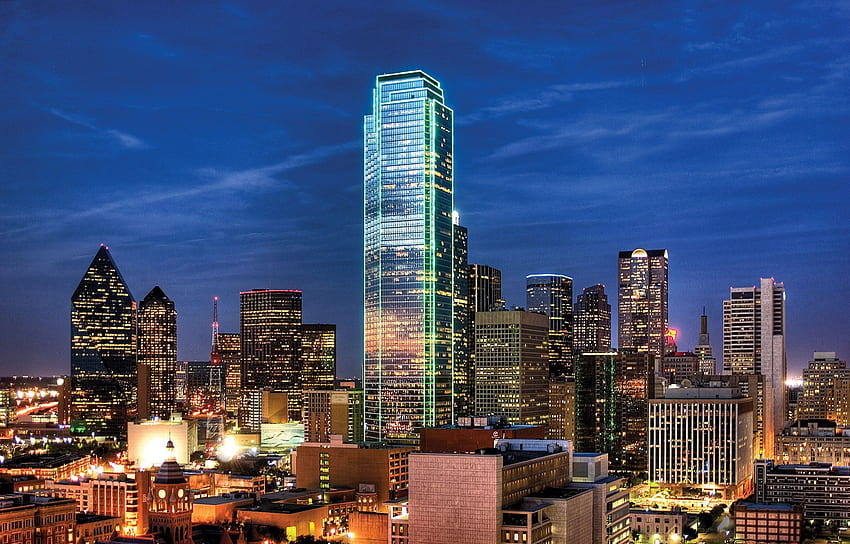 Dallas City 251718. Dallas city, Bank of america, Dallas skyline, Downtown Dallas HD wallpaper