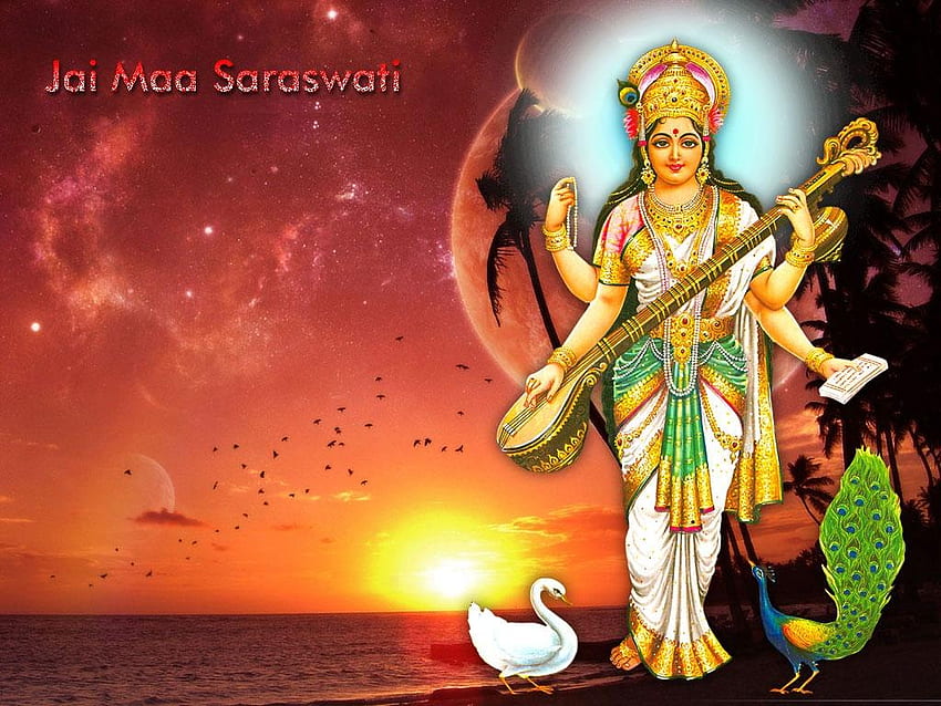 Of maa saraswati / माँ सरस्वती. Maa Saraswati . Maa Saraswati, Saraswati  Mata HD wallpaper | Pxfuel