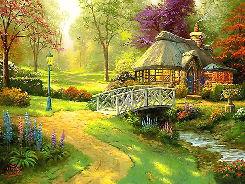 Spring Cottage Wallpapers  Wallpaper Cave