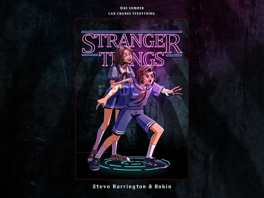 Stranger things Steve & Robin by Pp.Dlyla on Dribbble HD wallpaper