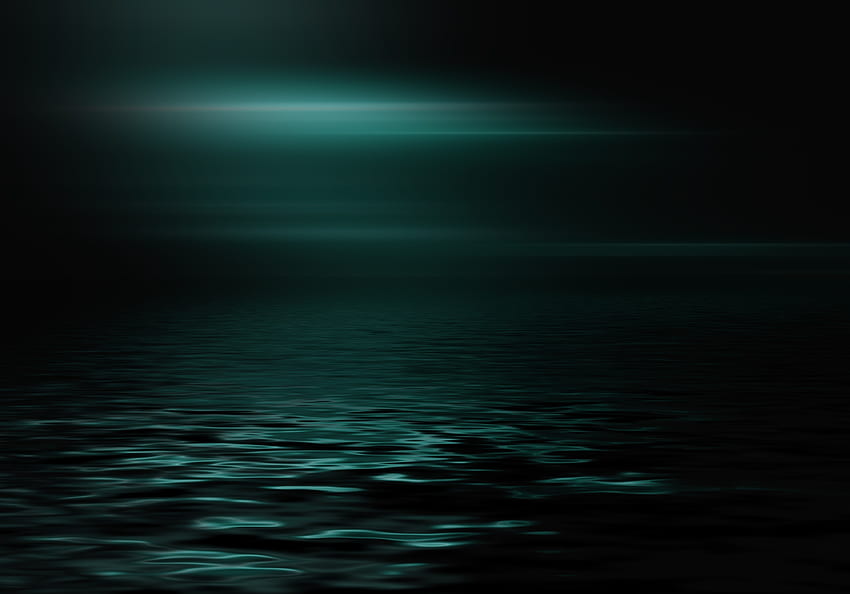 Mar, horizonte, oscuridad, brillo, minimalismo, brillantez fondo de pantalla