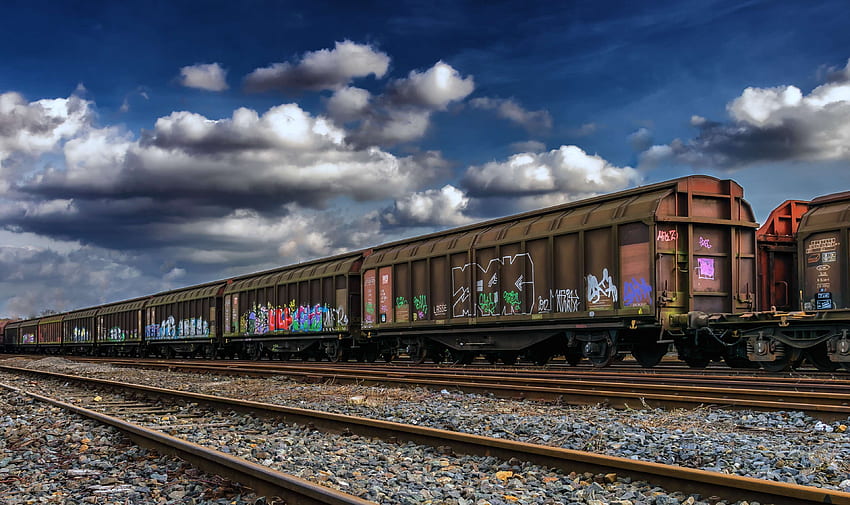 railway line , background, Railroads HD wallpaper