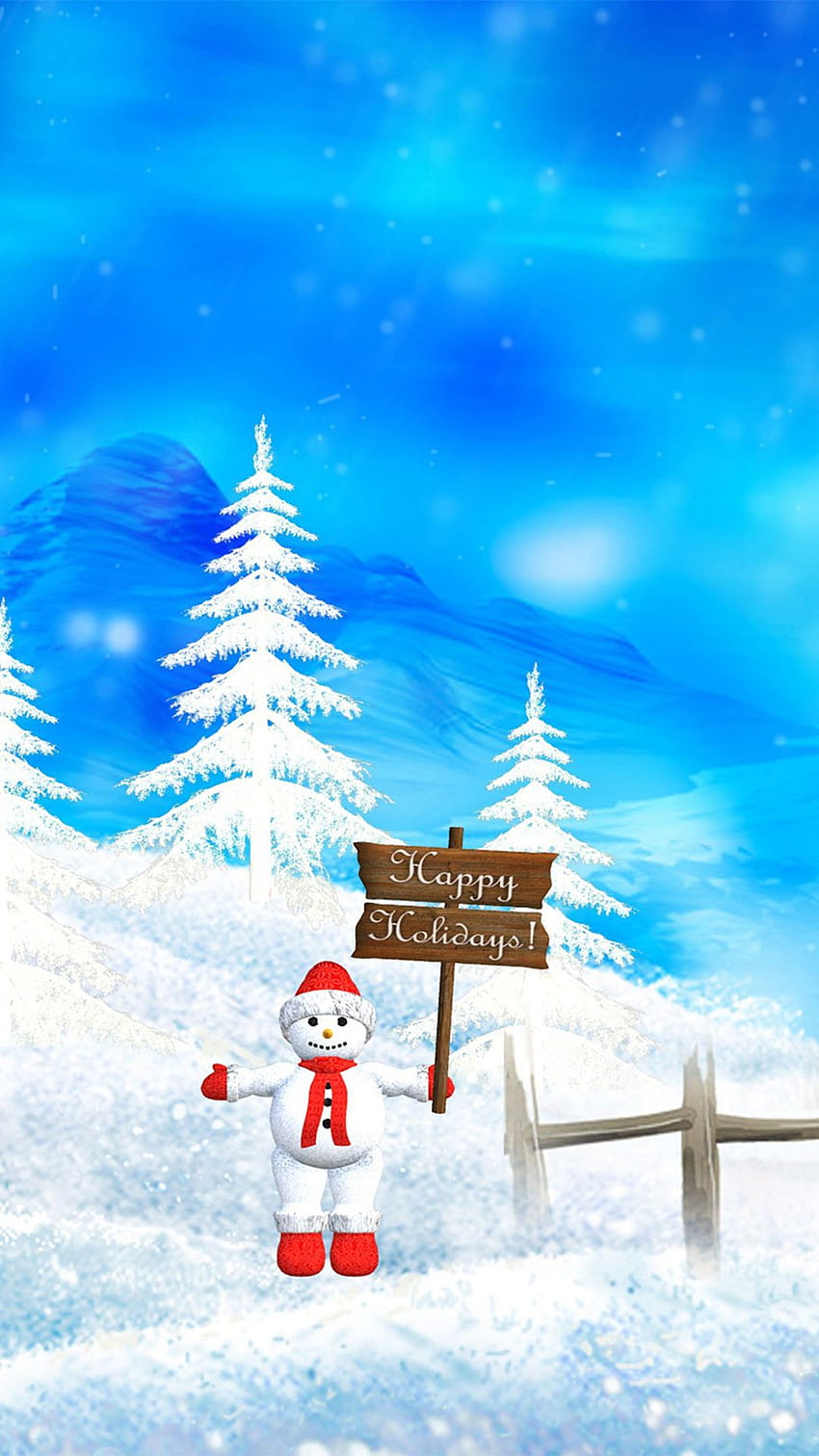 Christmas for iPhone, Snowman Nativity HD phone wallpaper