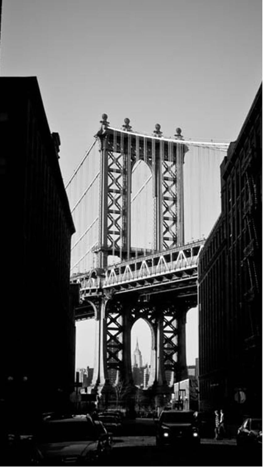 Manhattan Bridge New York Black And White iPhone 6 Plus . HD phone wallpaper