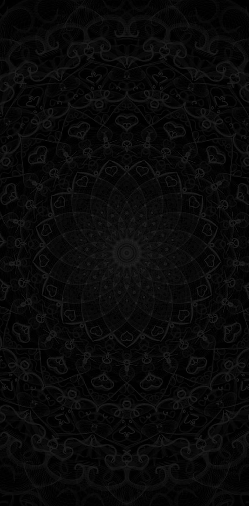 Mandala Hitam , Mandala Gelap wallpaper ponsel HD