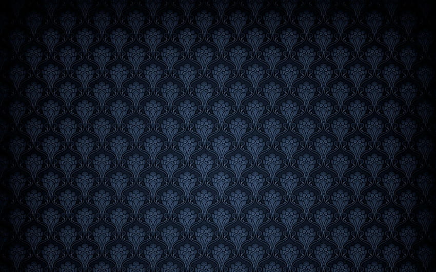 Dunkelblaues Vintage-Muster. Muster, Vintage-Muster, Computer, Muster Blau HD-Hintergrundbild