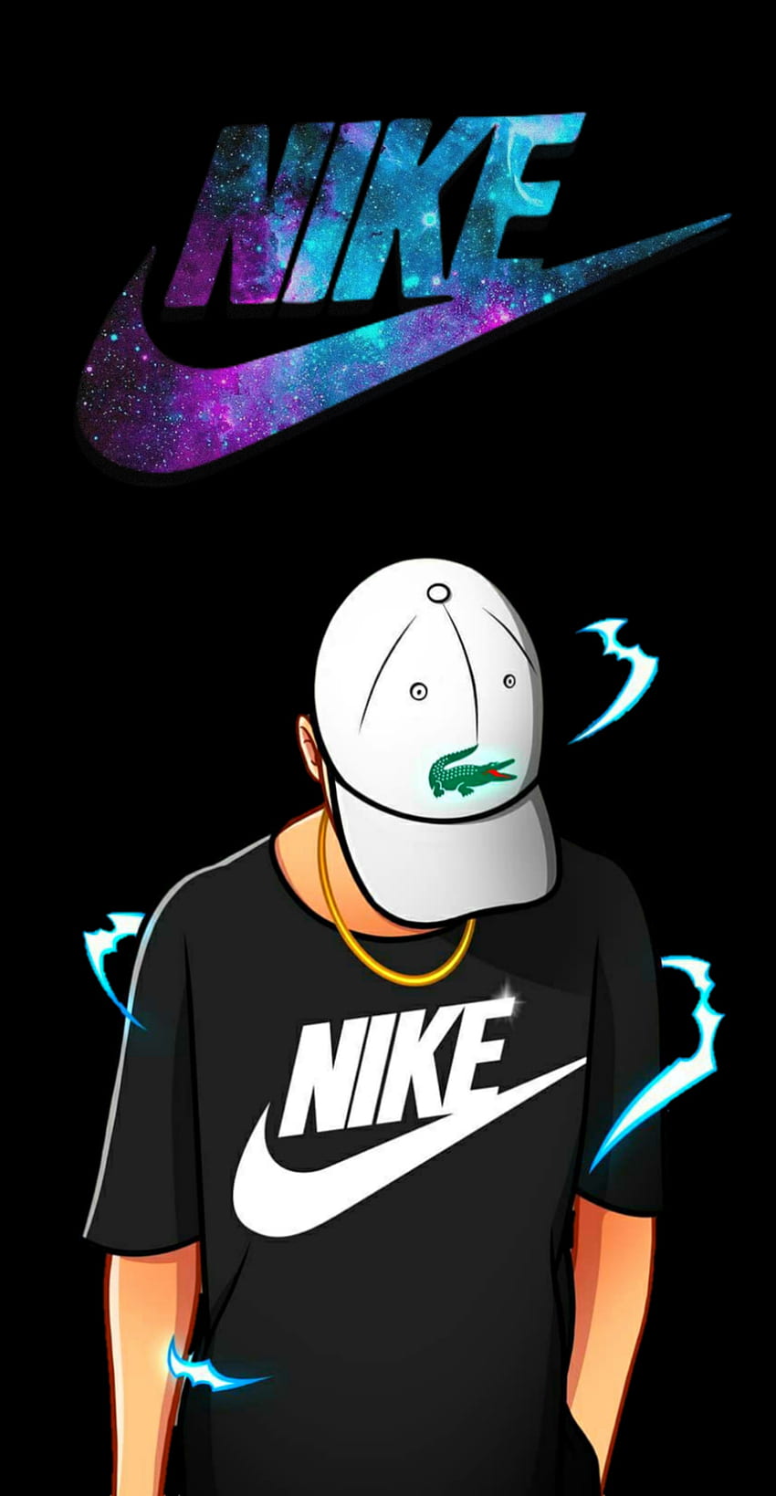 Nike, marca, logotipo fondo de pantalla del teléfono