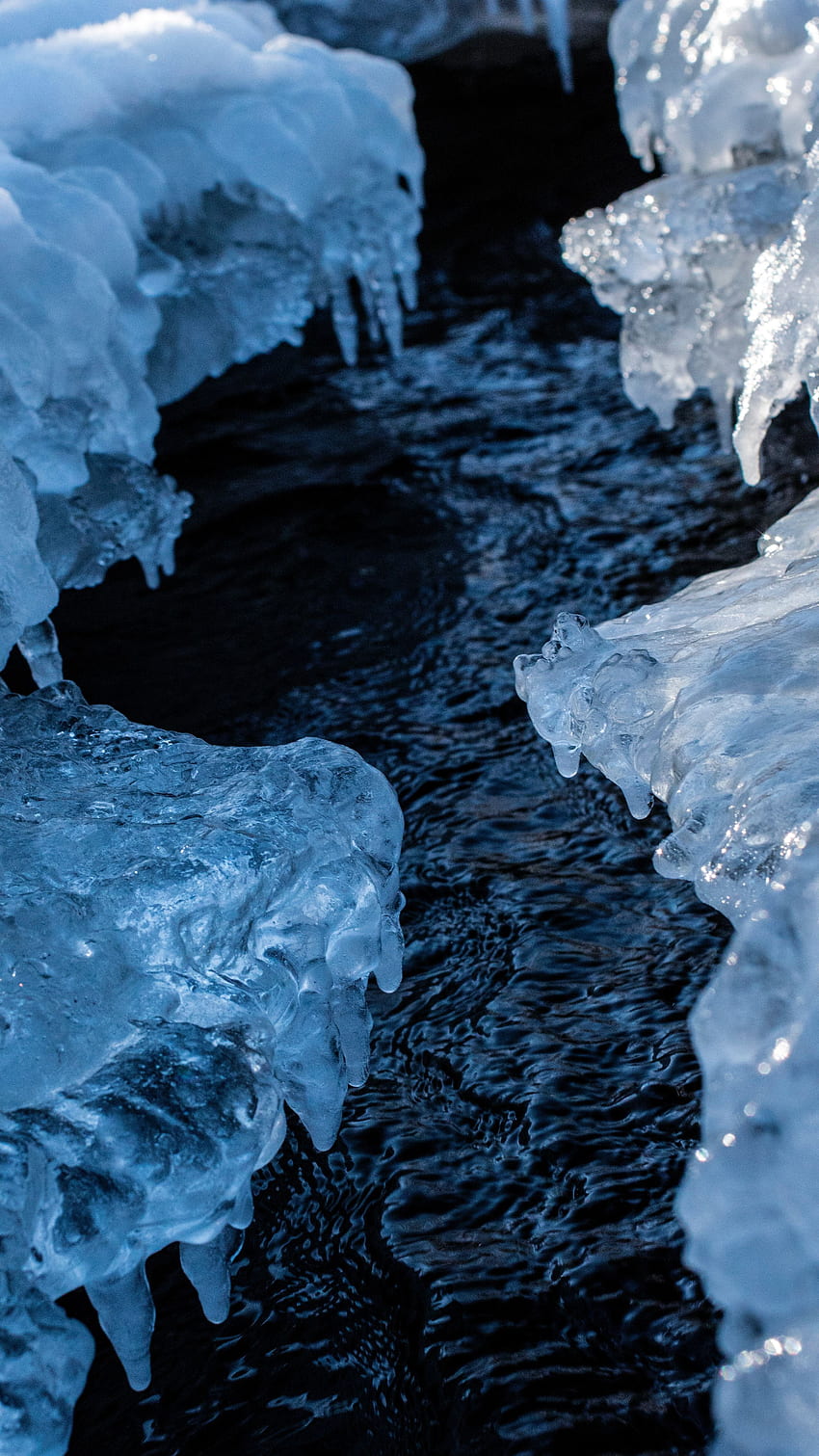자연, 물, 얼음, 흐름, 유빙 HD 전화 배경 화면