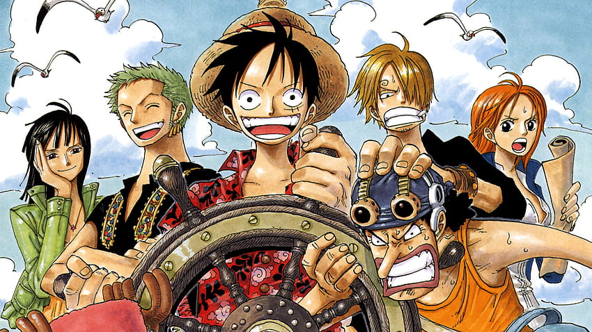 One Piece, One Piece Color Walk, Piratas del Sombrero de Paja y antecedentes • 27477 • Wallur, Tripulación del Sombrero de Paja fondo de pantalla