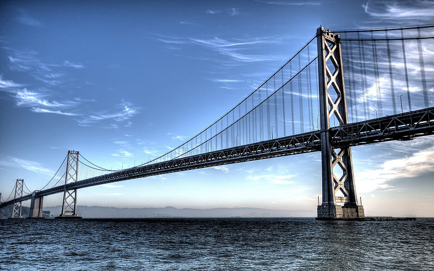 Градове, природа, небе, вълни, мост, Сан Франциско HD тапет