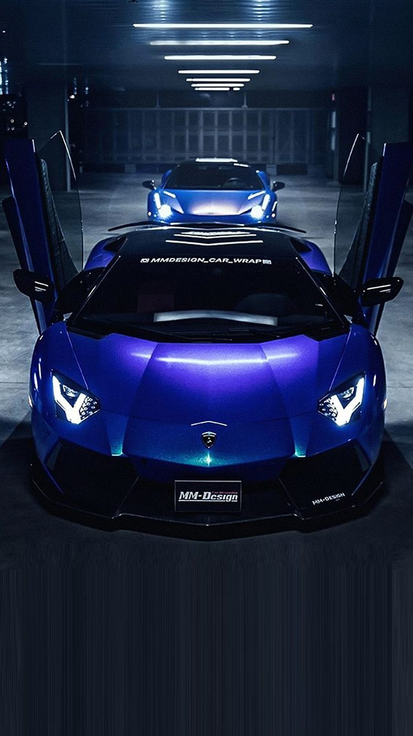 Blue Lamborghini theme iPhone 6 iPhone, Blue Car HD phone wallpaper | Pxfuel