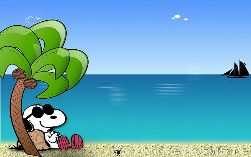 Snoopy. Snoopy , Plaj çizgi filmi, Snoopy aşkı, Snoopy Summer HD duvar kağıdı