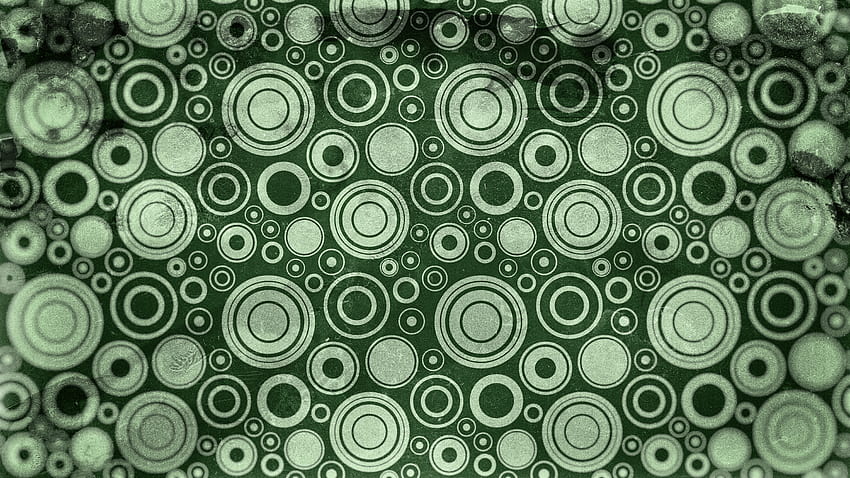 Diseño de de círculo geométrico transparente Grunge verde oscuro fondo de pantalla