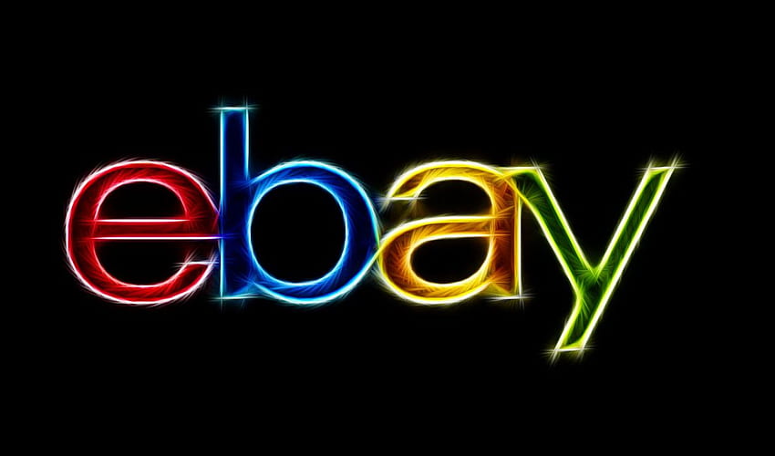 logo de ebay fondo negro