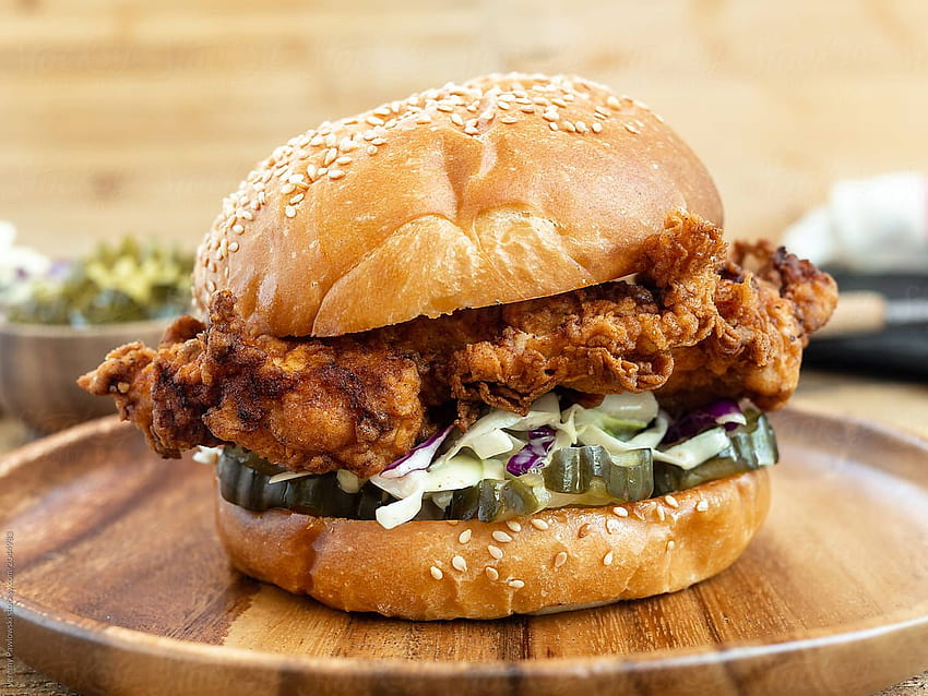 Fried Chicken Sandwich Stock by Jeremy Pawlowski - Chicken, Fried chicken, Chicken Burger HD wallpaper