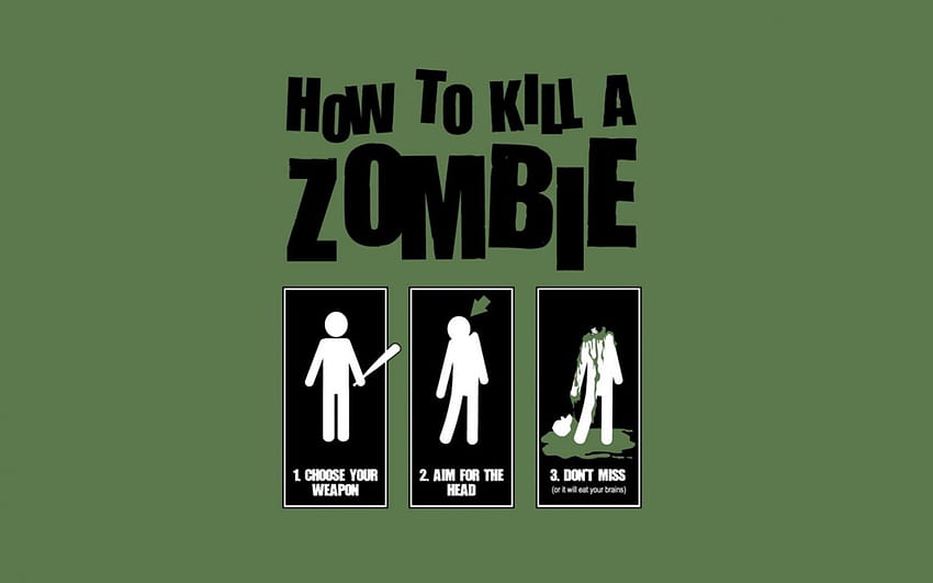 how 2 kill a zombie , 1, 2, 3, 4, 5, 6, 7, 8, 9 HD wallpaper
