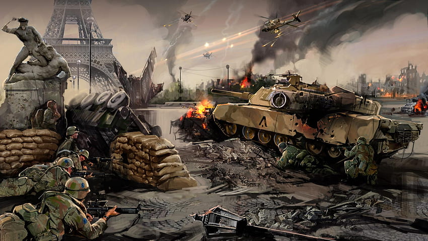 Трета световна война . Страхотна война, Gears of War и Epic War, Втората световна война HD тапет