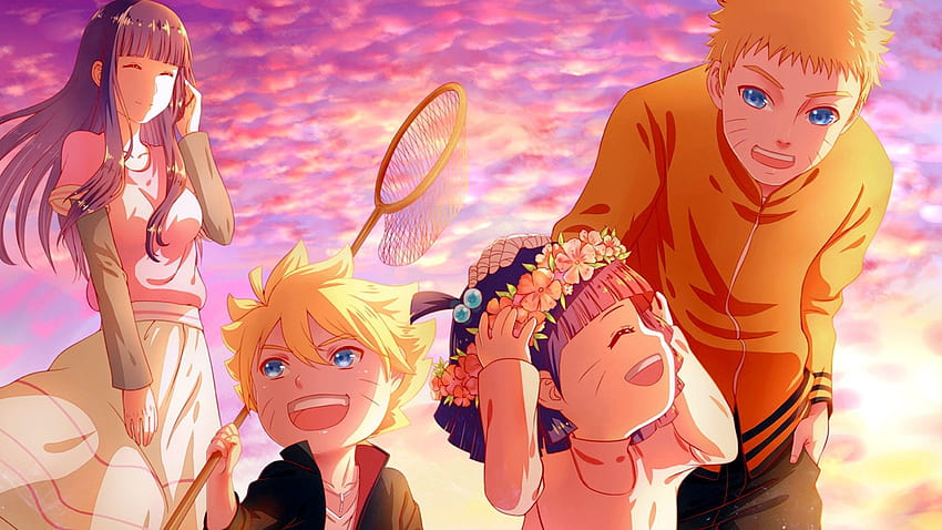 Naruto's family, Kid Hinata HD wallpaper