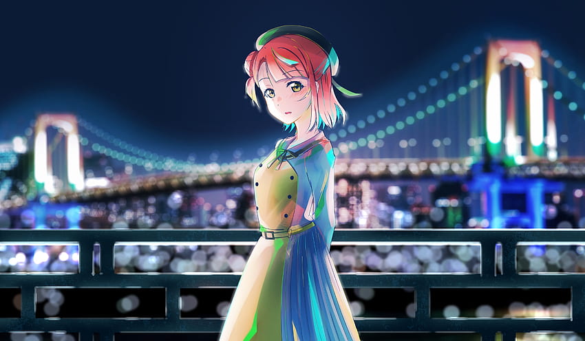 Redhead, Ayumu Uehara, anime girl HD wallpaper