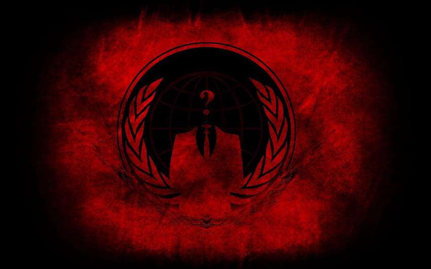Anónimo . Anónimo, hacker rojo fondo de pantalla