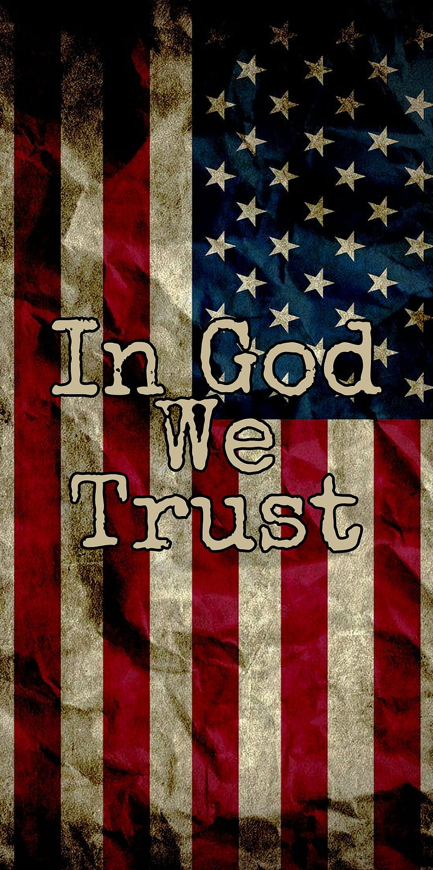 In God We Trust, bandiera, America, fede, patriota Sfondo del telefono HD