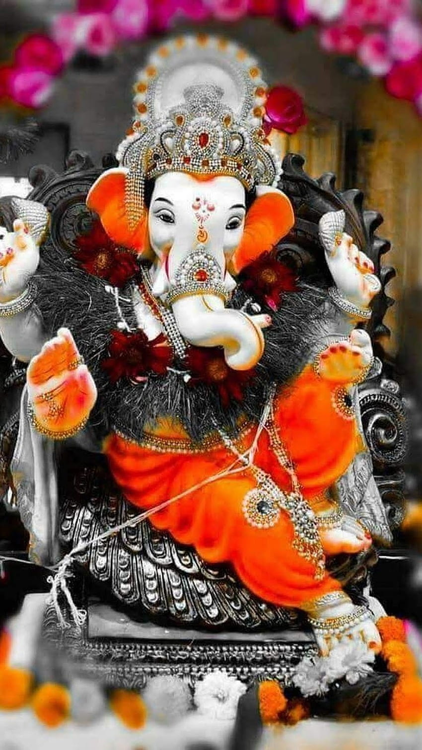 Ganesh , God Ganpati, durva HD phone wallpaper | Pxfuel