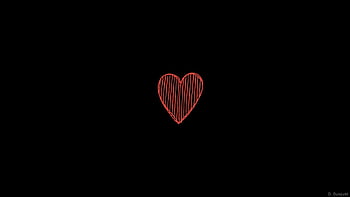 Red hearts black background HD wallpapers | Pxfuel