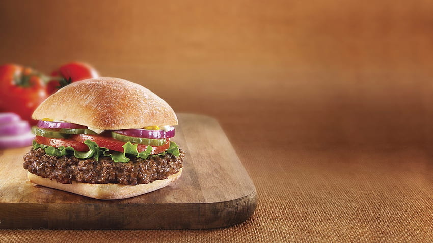Cheeseburger background, Cute Hamburger HD wallpaper