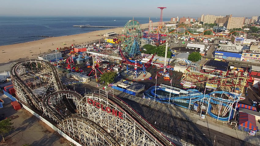 Coney Island Cyclone 14 Stock Video Footage HD wallpaper | Pxfuel