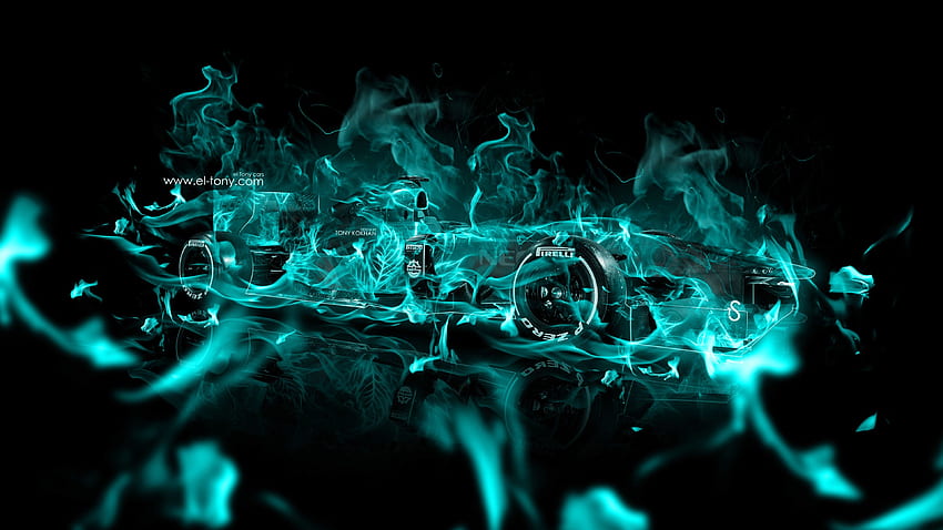 Black and Turquoise (Page 1) HD wallpaper