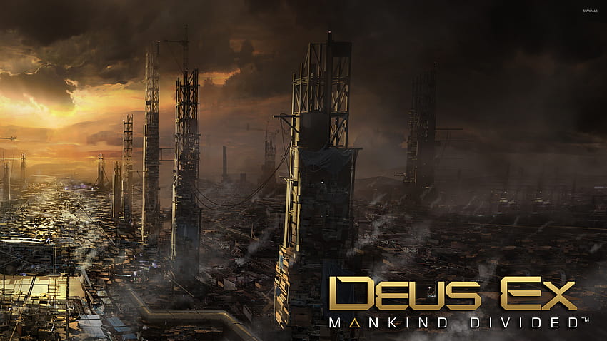 Deus EX deus ex mankind divided abstract dark triangle material  gris HD wallpaper  Peakpx