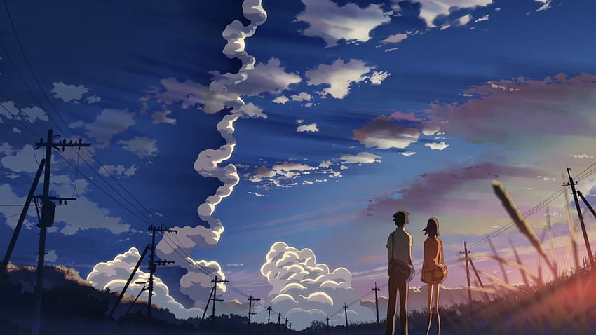 Anime Boy And Girl And Beautiful Scenery . HD wallpaper | Pxfuel