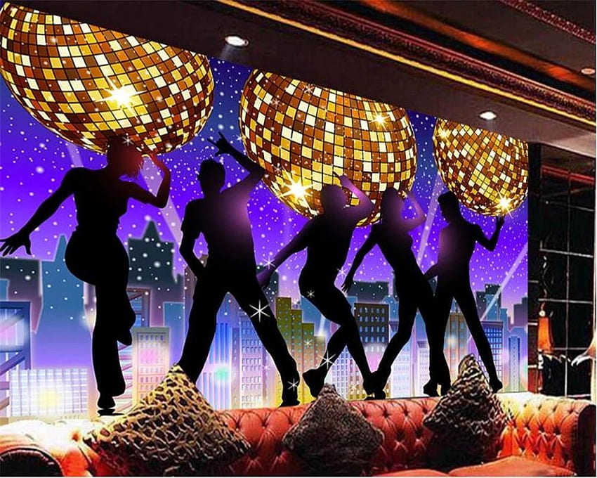 Beibehang papel mural karaoke bar KTV dyskoteka taniec fantasy klub nocny oprzyrządowanie tło foto 3D papel de parede. . -AliExpress Tapeta HD