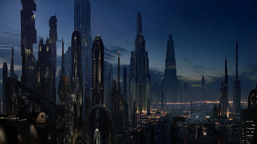 Future City, Futuristic Nature HD wallpaper