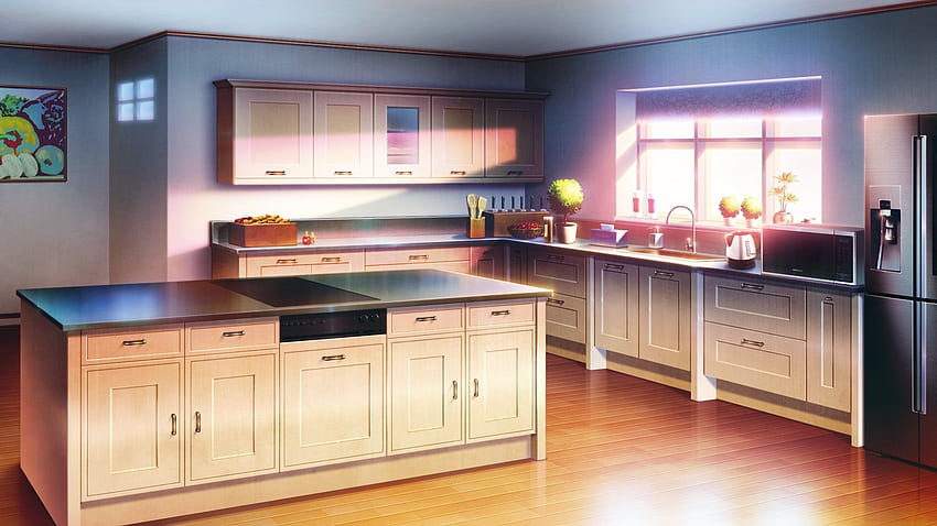 Kitchen Anime Art HD wallpaper