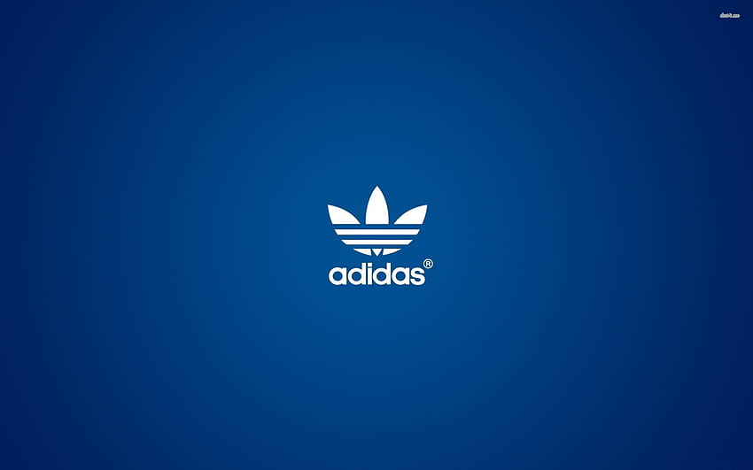 adidas, синьо, бяло, лого HD тапет