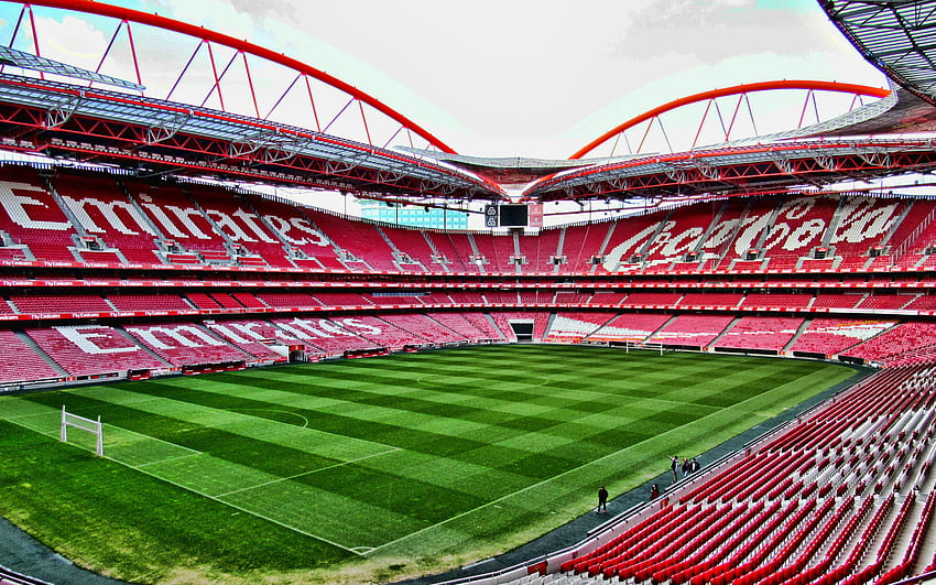 Benfica Stadium, empty stadium, R, Estadio da Luz, football stadium, soccer, Benfica arena, Lisbon, Portugal for with resolution . High Quality HD wallpaper