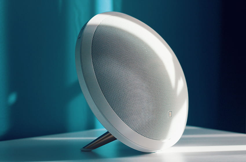 of White Portable Bluetooth Speaker · Stock HD wallpaper