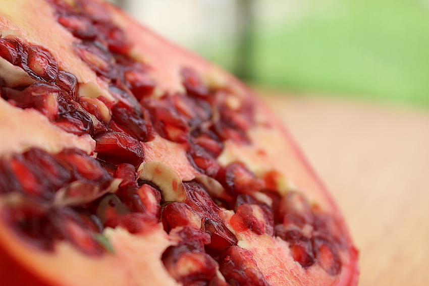 Berries, Macro, Close-Up, Fruit, Garnet, Pomegranate HD wallpaper
