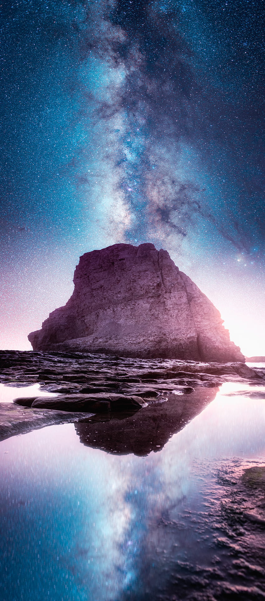 Nature, Usa, Rock, Starry Sky, Milky Way, United States, Davenport HD phone wallpaper