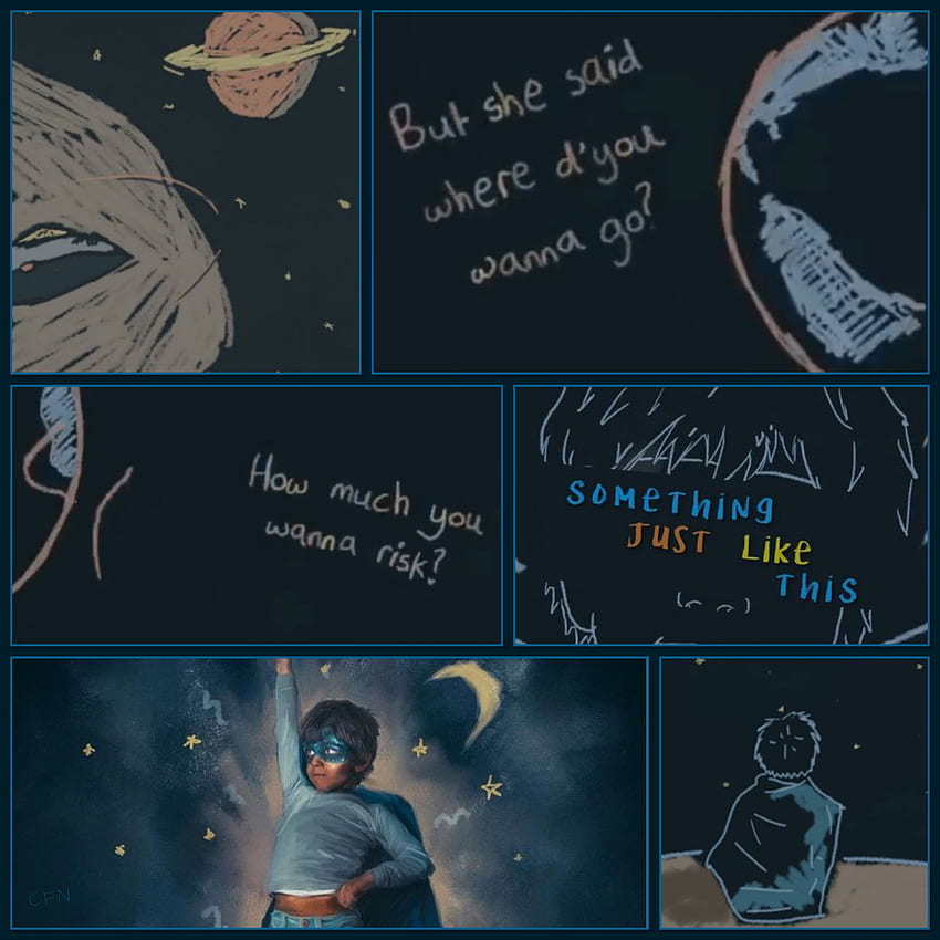 Something just like this - Coldplay.  Coldplay lyrics, Something just like  this, Music lyrics art