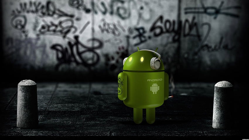 Tablet z Androidem . Android, robot z Androidem, ładny na iPada, fajny tablet z Androidem Tapeta HD