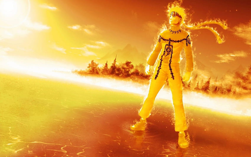 naruto 9 tails chakra mode anime a421 HD wallpaper