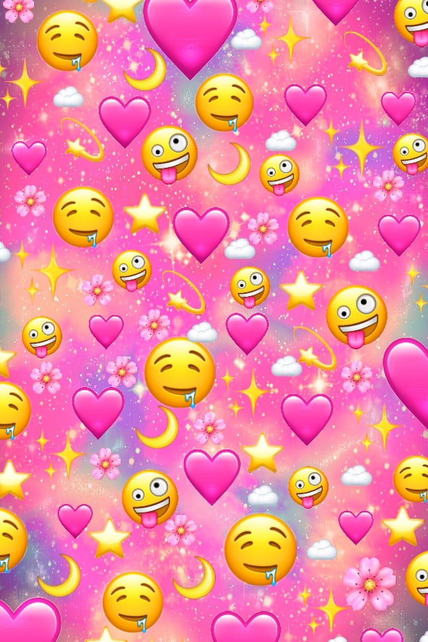 Download Brown Hearts Emojis Wallpaper  Wallpaperscom