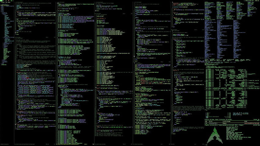 Comandos Linux Archlinux Programação do sistema de computador Terminal, Programador papel de parede HD