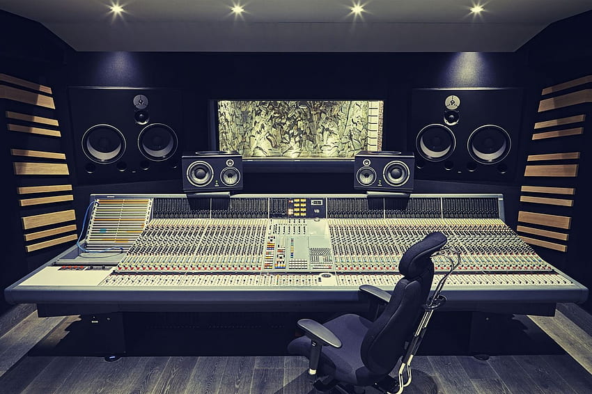スタジオ、音楽、本社スタジオ。 2019年、ミュージックコンピュータ 高画質の壁紙