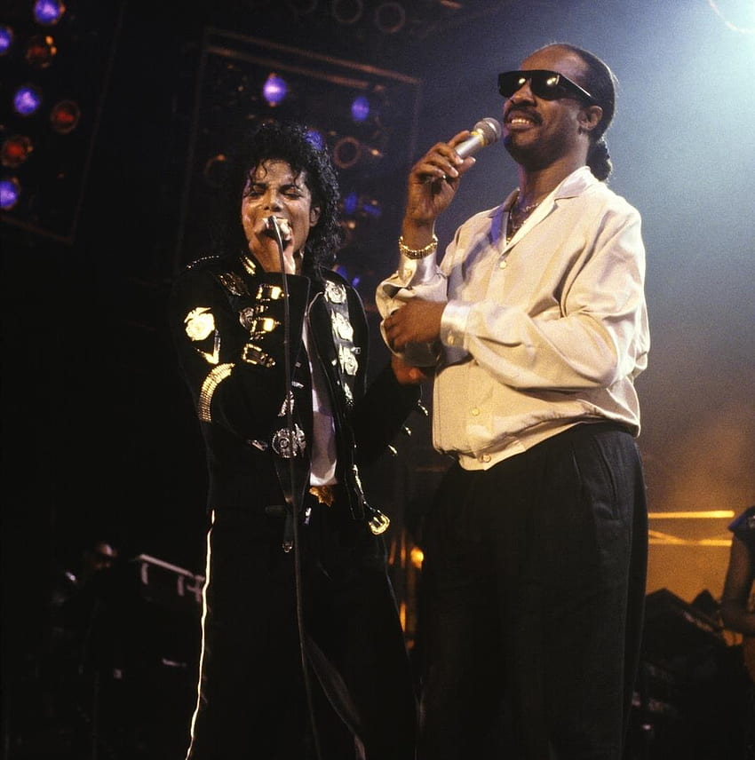 MJトリビア: マイケル・ジャクソン & スティービー・ワンダーの「キャラクターズ, マイケル・ジャクソン・バッド・ツアー」 HD電話の壁紙